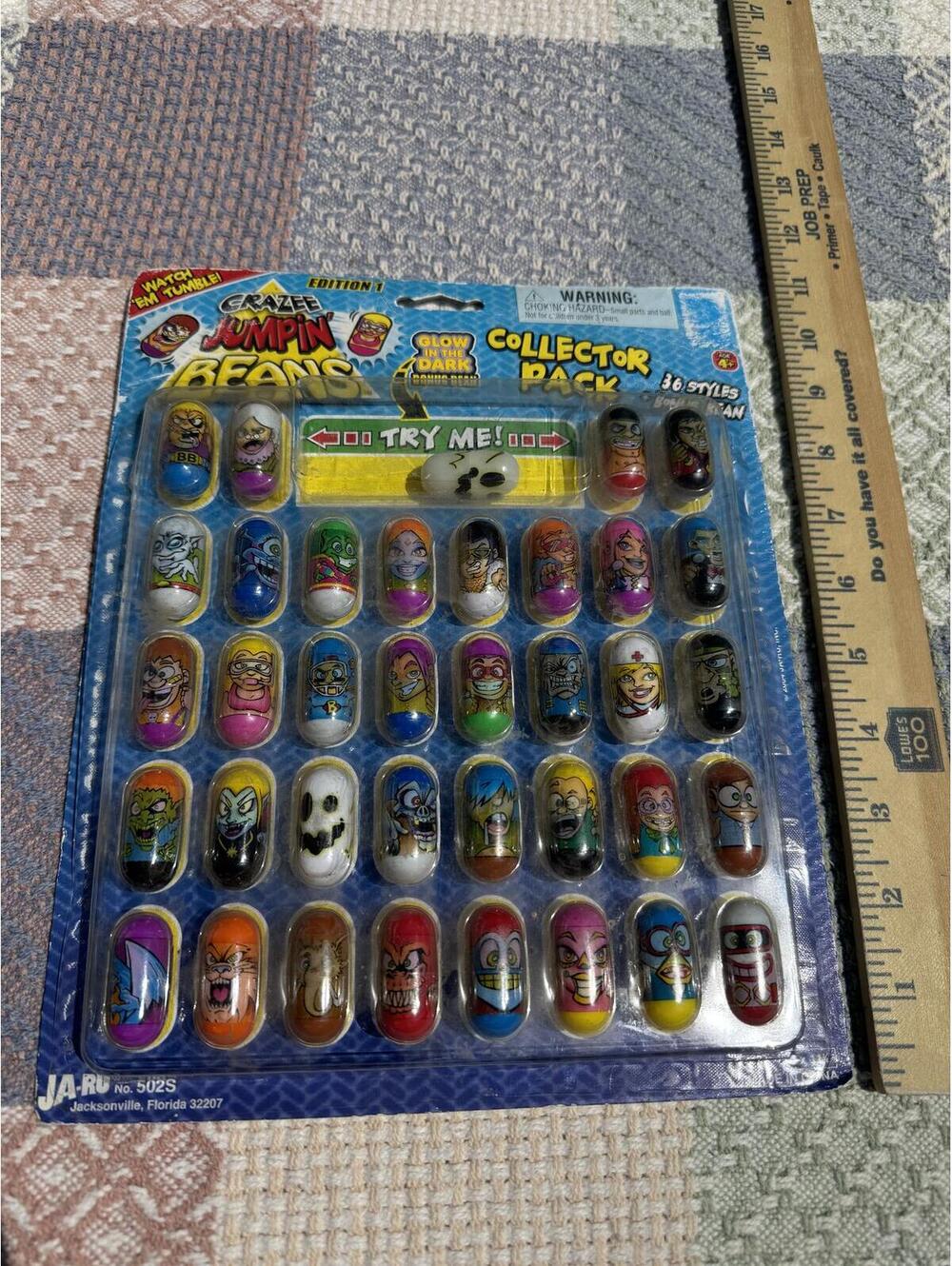 36 pc CRAZEE Jumpin Beans Collector Pack - Glow in the Dark Capsules